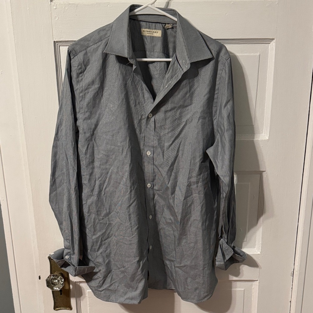 Burberry Houndstooth Patterned Shirt